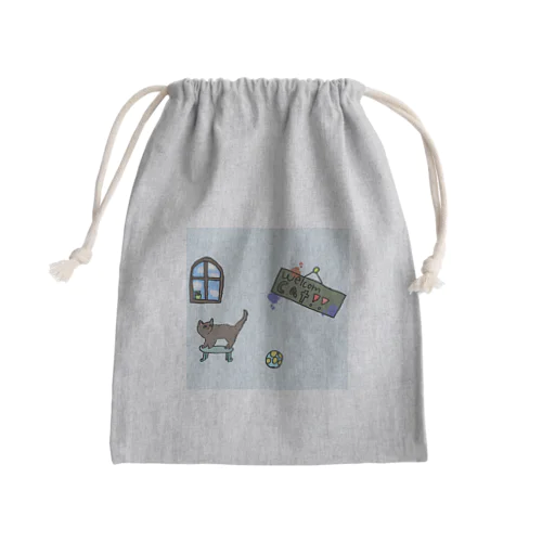 【池水】猫カフェ Mini Drawstring Bag