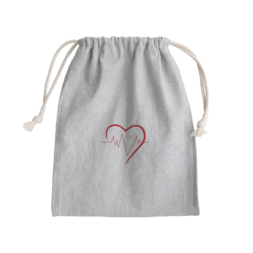 心拍数heart Mini Drawstring Bag