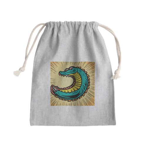 可愛いワニ Mini Drawstring Bag