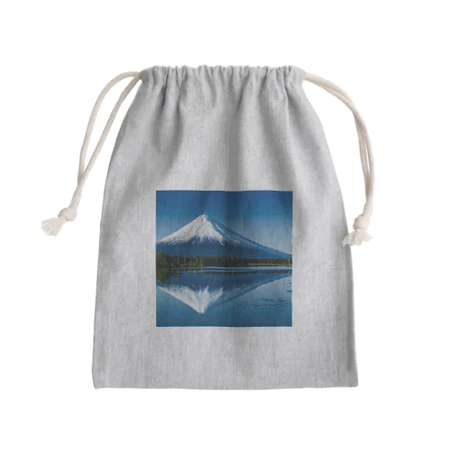 湖に反射する富士山 Mini Drawstring Bag