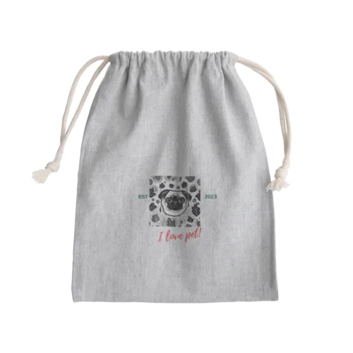 Dog　ペット好き⑤ Mini Drawstring Bag