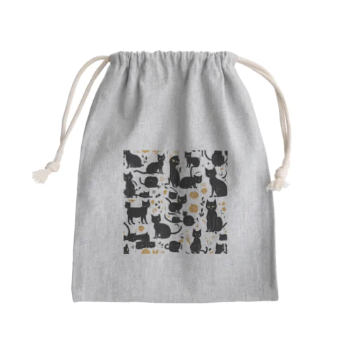 ラム猫ちゃんイラストシリーズ Mini Drawstring Bag