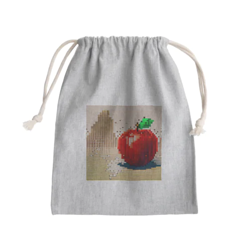 渇きを潤すリンゴ Mini Drawstring Bag