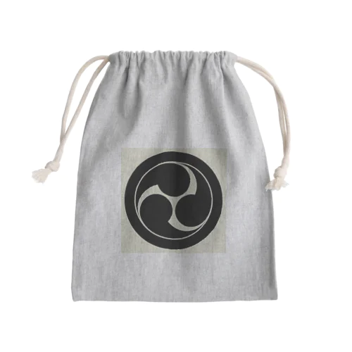 丸に左三つ巴 Mini Drawstring Bag