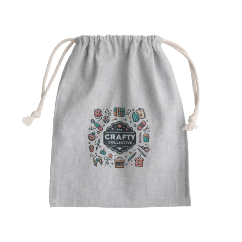 The Crafty Collective のロゴマーク Mini Drawstring Bag