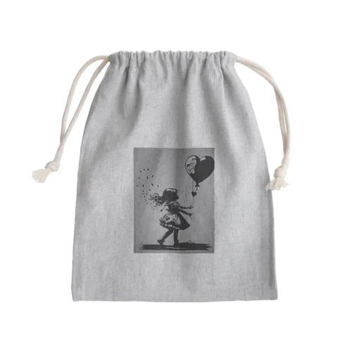 Alice on Wall Street Mini Drawstring Bag