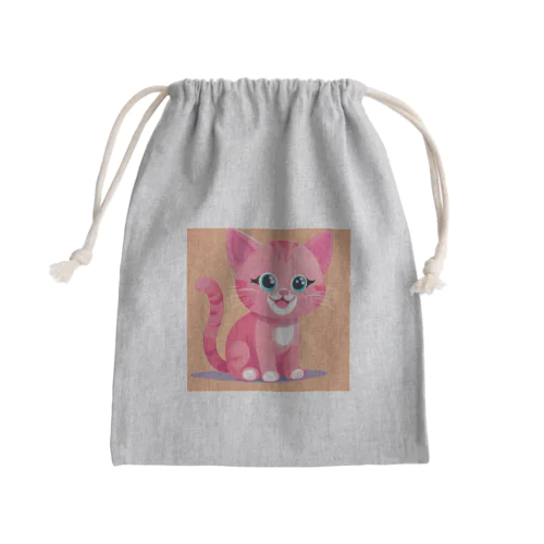 可愛い猫2 Mini Drawstring Bag