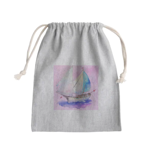 帆船 Mini Drawstring Bag