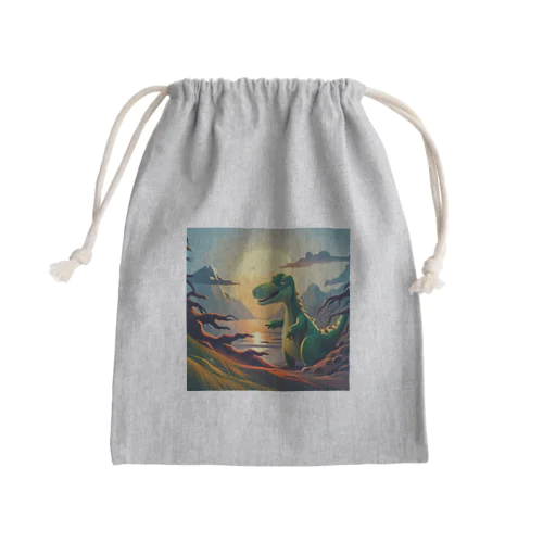 古代の巨大生物たち Mini Drawstring Bag