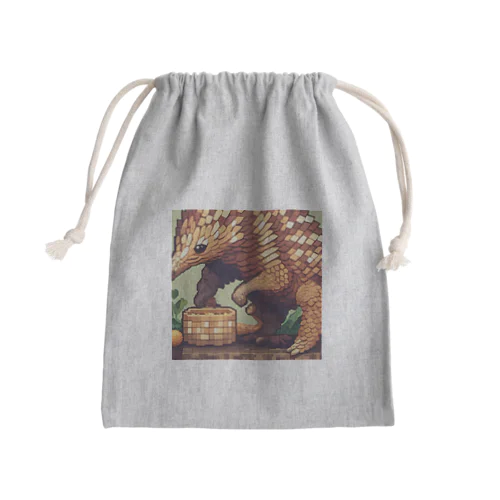 パンゴリン Mini Drawstring Bag