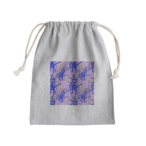 落書きNo.8 Mini Drawstring Bag