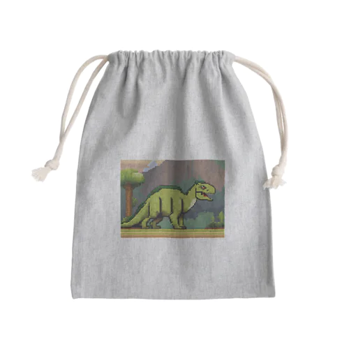 恐竜⑭ Mini Drawstring Bag