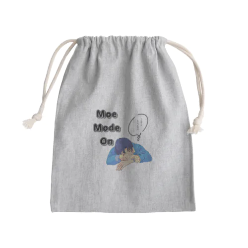 先輩　moe mode on  Mini Drawstring Bag