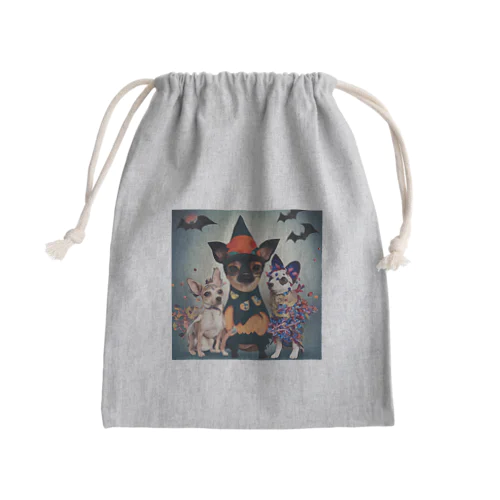 仮装のクリエイティブ！ハロウィン・チワワたち Mini Drawstring Bag