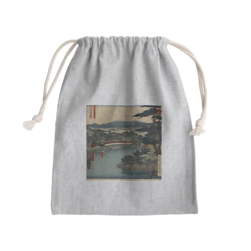 富士山の浮世絵風グッズ Mini Drawstring Bag