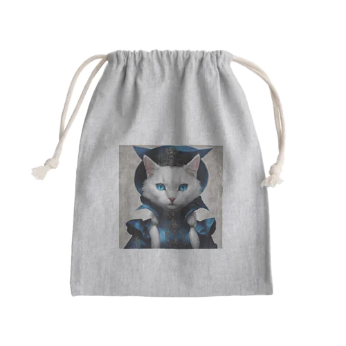 帽子屋ねこ Mini Drawstring Bag