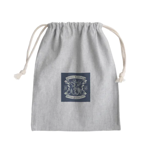 US navy Mini Drawstring Bag