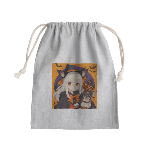 ハロウィンマジック★チワワ魔女のひらめき Mini Drawstring Bag