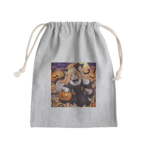 ハロウィンマジック★チワワ魔女のひらめき Mini Drawstring Bag