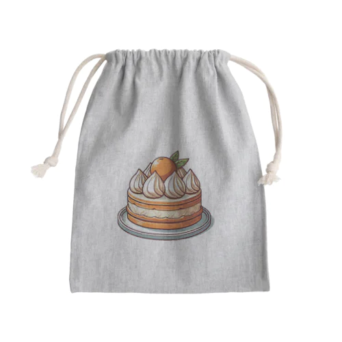 モンブランケーキ Mini Drawstring Bag