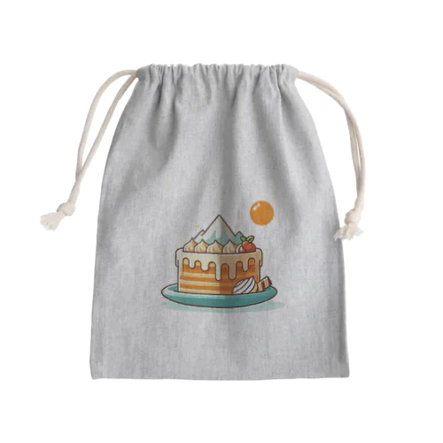 モンブランケーキ Mini Drawstring Bag