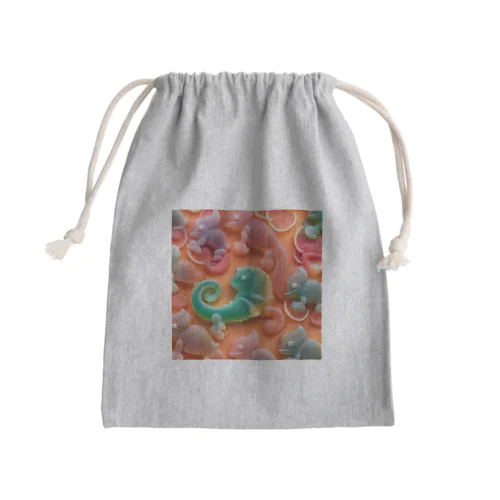 フルーツゼリーカメレオン Mini Drawstring Bag