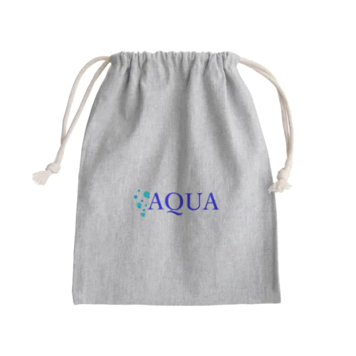 AQUA Mini Drawstring Bag