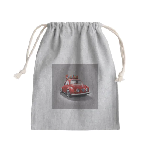 あかい車グッツ Mini Drawstring Bag