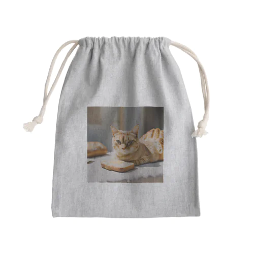 パンの化身、茶トラ Mini Drawstring Bag