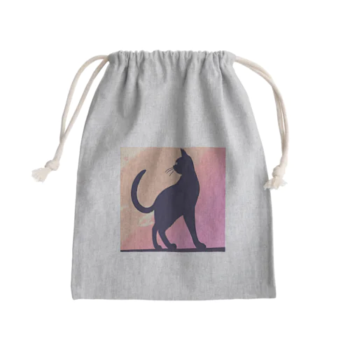 黒猫POP2 Mini Drawstring Bag