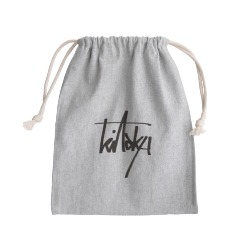 キタキュー　kitakyu グラフティーロゴ(黒 Mini Drawstring Bag