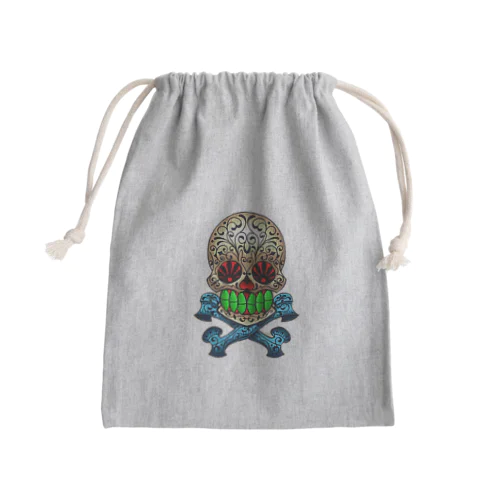 メキシカンスカル Mini Drawstring Bag