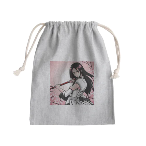 女戦士 Mini Drawstring Bag