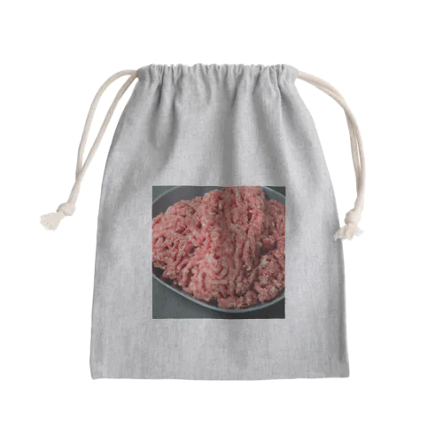 ひひひひき肉でーす！ Mini Drawstring Bag