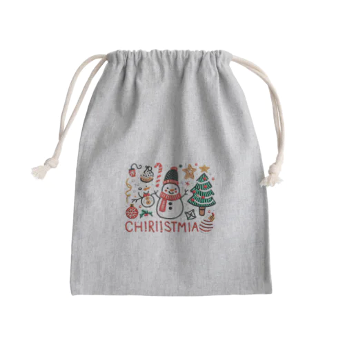 クリスマス！ Mini Drawstring Bag