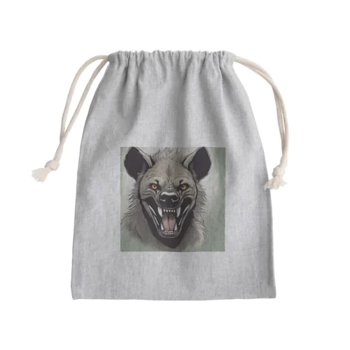 動物シリーズ24：ハイエナ Mini Drawstring Bag