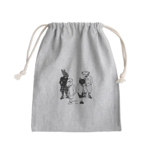 animals Mini Drawstring Bag