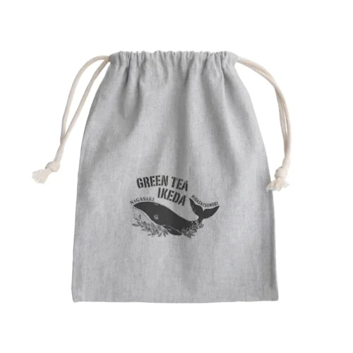 くじら巾着 Mini Drawstring Bag