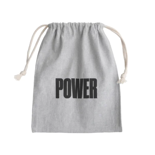 POWER パワー 筋肉 Mini Drawstring Bag