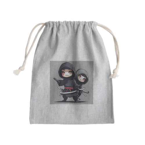 愛くるしい忍者グッズ Mini Drawstring Bag