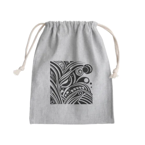 顔っぽい何か Mini Drawstring Bag