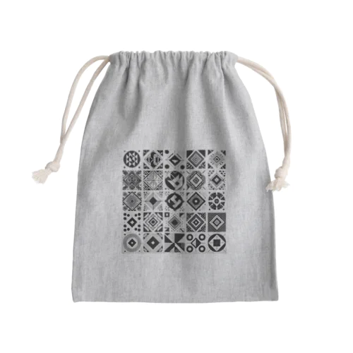 図形 Mini Drawstring Bag