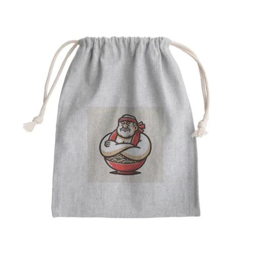 ラーメンおじさん Mini Drawstring Bag