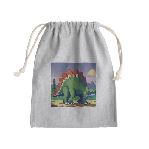 ステゴサウルス Mini Drawstring Bag