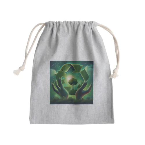 エコフレンドリー Mini Drawstring Bag