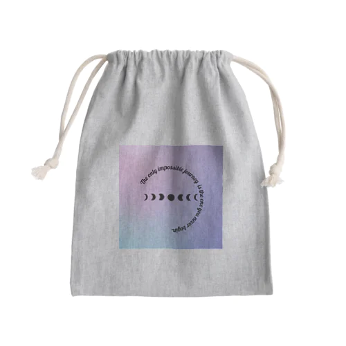 満ち欠ける月 Mini Drawstring Bag