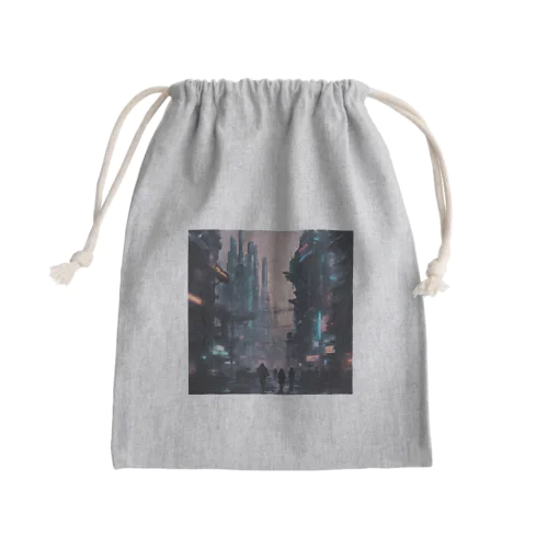 cyber punk items Mini Drawstring Bag