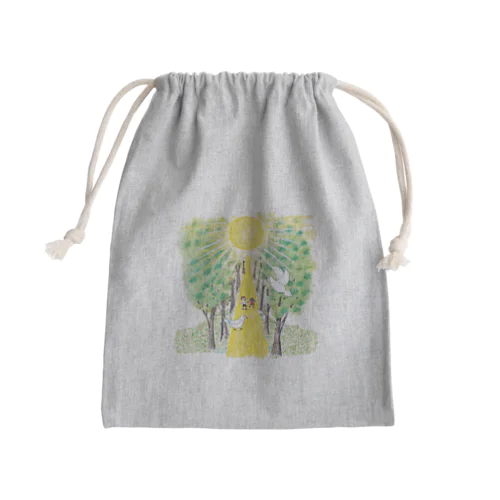 あなたはまもられている Mini Drawstring Bag