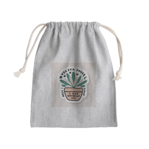 ミニマリストサキュレント Mini Drawstring Bag