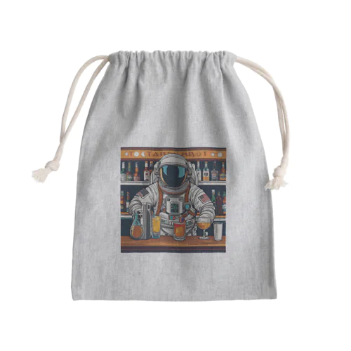 宇宙飛行士のバーテンダー Mini Drawstring Bag